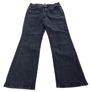 Levis 512 Jeans Womens 14 Medium Black Denim Perfectly Slimming Bootcut Stretch